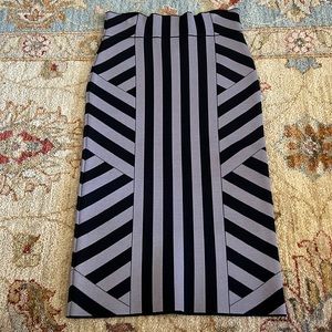 Bcbg bandage high waisted long black and grey skirt new with tags.